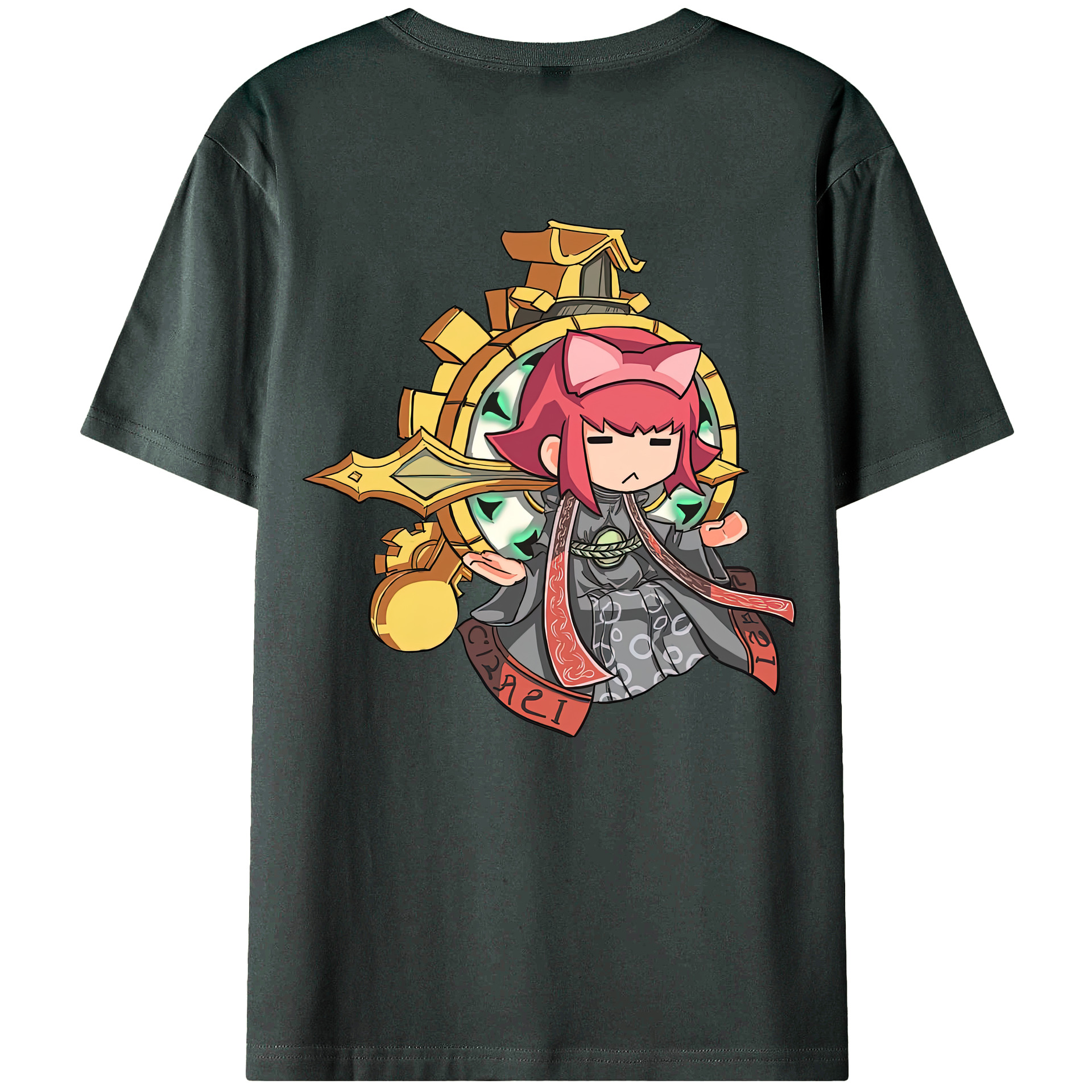 （画像用） リーグ・オブ・レジェンド League of Legends LOL 綿100％ メンズ半袖Tシャツ（バックプリント） 通気性